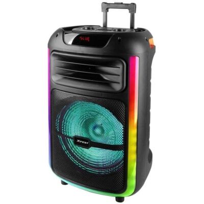 Altavoz para fiestas Trevi XF 1400 KB 100W Bluetooth USB LED portátil con TWS y MicroSD Altavoz para fiestas Trevi XF 1400 KB 100W Bluetooth USB LED portátil con TWS y MicroSD