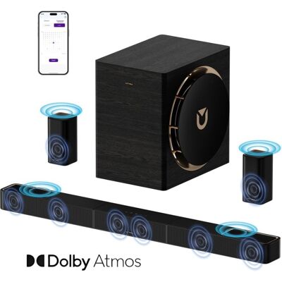 Ultimea Barra de Sonido 7.1.4ch Dolby Atmos, 980W Inalámbrico Subwoofer 10" eARC Ultimea Barra de Sonido 7.1.4ch Dolby Atmos, 980W Inalámbrico Subwoofer 10" eARC
