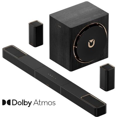 Ultimea Barra de Sonido 7.1.4ch Dolby Atmos, Skywave Series 840W Inalámbrico Subwoofer 8" Ultimea Barra de Sonido 7.1.4ch Dolby Atmos, Skywave Series 840W Inalámbrico Subwoofer 8"