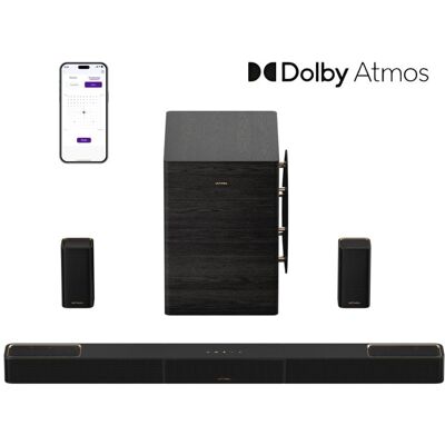 Ultimea Barra de Sonido 7.1.4ch Dolby Atmos, Skywave Series 980W Subwoofer 10" TV Ultimea Barra de Sonido 7.1.4ch Dolby Atmos, Skywave Series 980W Subwoofer 10" TV