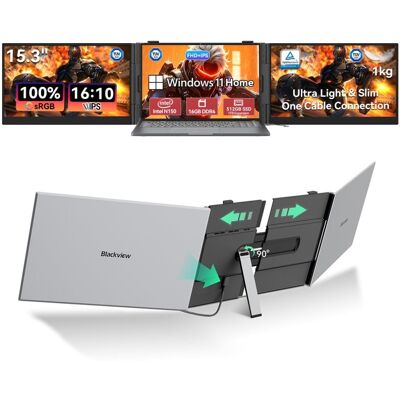Monitor Blackview DCM8 Pro 15,3" IPS FullHD 60Hz Ultraligero Carga Inversa USB-C Altavoz integrado Monitor Blackview DCM8 Pro 15,3" IPS FullHD 60Hz Ultraligero Carga Inversa USB-C Altavoz integrado