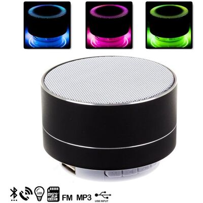 dam-electronics Altavoces Dam Electronics Bluetooth metálico 3W con manos libres y luz LED dam-electronics Altavoces Dam Electronics Bluetooth metálico 3W con manos libres y luz LED