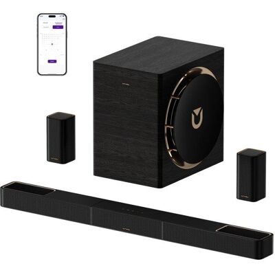 Barra de Sonido Ultimea Skywave X70 7.1.4 980W Bluetooth 5.4 Subwoofer Inalámbrico Dolby Atmos Barra de Sonido Ultimea Skywave X70 7.1.4 980W Bluetooth 5.4 Subwoofer Inalámbrico Dolby Atmos