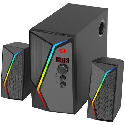 Altavoces Redragon ANVIL PRO 2.1 Bluetooth 25W con graves y RGB dinámico Altavoces Redragon ANVIL PRO 2.1 Bluetooth 25W con graves y RGB dinámico