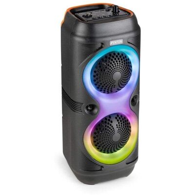 Altavoces Fenton Portátil Bluetooth 100W con micrófono y luces LED Altavoces Fenton Portátil Bluetooth 100W con micrófono y luces LED