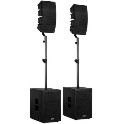 Sistema PA Vonyx VX922 1600W RMS Bluetooth 5.0 DSP USB Line Array Sistema PA Vonyx VX922 1600W RMS Bluetooth 5.0 DSP USB Line Array