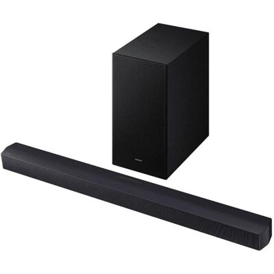 Barra de sonido Samsung HW-B450F 2.1 300W Bluetooth Q-Symphony Dolby Atmos Negra Barra de sonido Samsung HW-B450F 2.1 300W Bluetooth Q-Symphony Dolby Atmos Negra