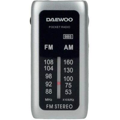 Radio Portátil Daewoo DW1129 AM/FM Plata Radio Portátil Daewoo DW1129 AM/FM Plata