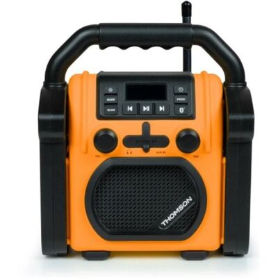 Thomson Radio de obra FM Bluetooth 30W, IPX54, Aux-IN, salida auriculares, portátil, alimentación dual Thomson Radio de obra FM Bluetooth 30W, IPX54, Aux-IN, salida auriculares, portátil, alimentación dual