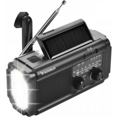 Radio portátil Sunstech RPE25 multifunción AM/FM linterna LED power bank Radio portátil Sunstech RPE25 multifunción AM/FM linterna LED power bank
