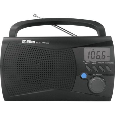 Radio portátil Eltra Kinga 2 negro con pantalla LCD - Radio Radio portátil Eltra Kinga 2 negro con pantalla LCD - Radio