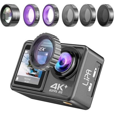 Lipa AT-S81ER Cámara de Acción 4k Ultra HD Negra Lipa AT-S81ER Cámara de Acción 4k Ultra HD Negra