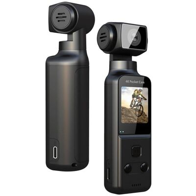 Cámara Corporal Klack 4K Mini, Estabilización EIS, Lente 270°, Micrófono Externo, WiFi Cámara Corporal Klack 4K Mini, Estabilización EIS, Lente 270°, Micrófono Externo, WiFi