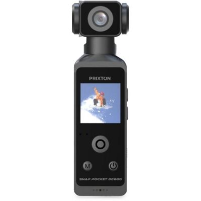 Cámara Digital Compacta Prixton Snap Pocket DC600 50 MP Sensor CMOS 5K WiFi Giratoria Sumergible Cámara Digital Compacta Prixton Snap Pocket DC600 50 MP Sensor CMOS 5K WiFi Giratoria Sumergible