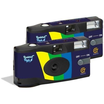 Agfaphoto GT Photo Pack 2X Cámara Desechable Realishot con Flash hasta 27 Fotos Agfaphoto GT Photo Pack 2X Cámara Desechable Realishot con Flash hasta 27 Fotos