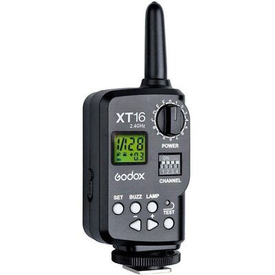Emisor Godox XT16 Radio 2,4G LCD 16 Canales Control Remoto Emisor Godox XT16 Radio 2,4G LCD 16 Canales Control Remoto
