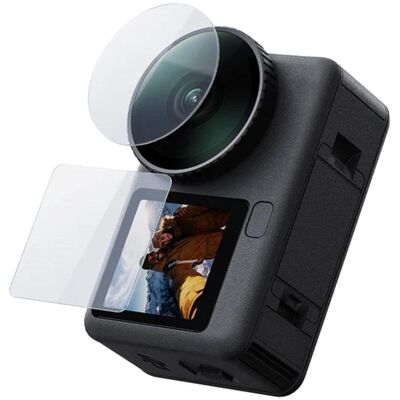 Set de vidrio templado Telesin para DJI Osmo Action 6 (Lente + Pantallas) Set de vidrio templado Telesin para DJI Osmo Action 6 (Lente + Pantallas)