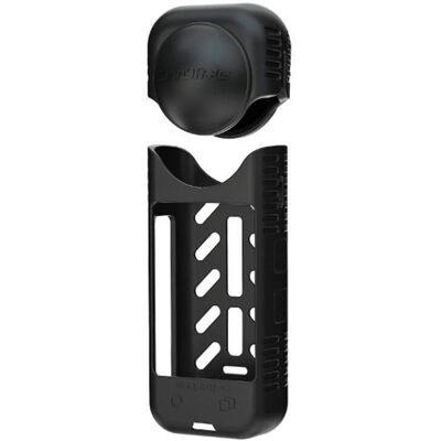 Funda y tapa de lente Sunnylife para Insta360 X4 en silicona negra Funda y tapa de lente Sunnylife para Insta360 X4 en silicona negra