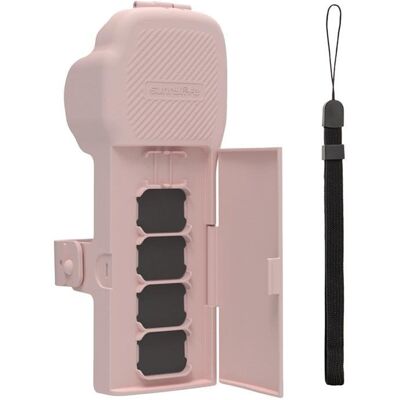 Fundas Sunnylife para Osmo Pocket 3 rosa con correa y cordón Fundas Sunnylife para Osmo Pocket 3 rosa con correa y cordón