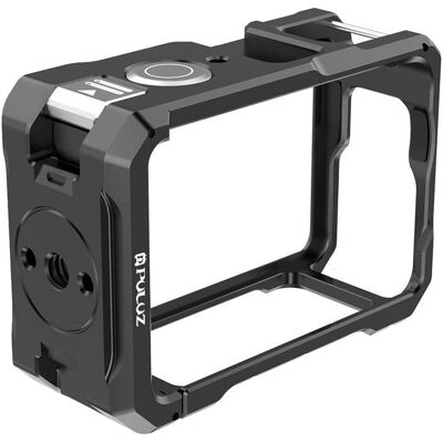 Carcasa metálica Puluz con montura cold shoe para DJI Osmo Action 6 Carcasa metálica Puluz con montura cold shoe para DJI Osmo Action 6