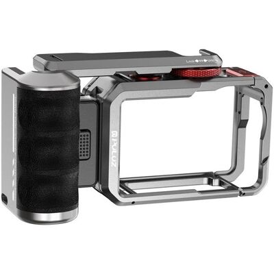 Carcasa Puluz PU1077TS para DJI Osmo Action 6 con mango y conexiones adicionales Carcasa Puluz PU1077TS para DJI Osmo Action 6 con mango y conexiones adicionales