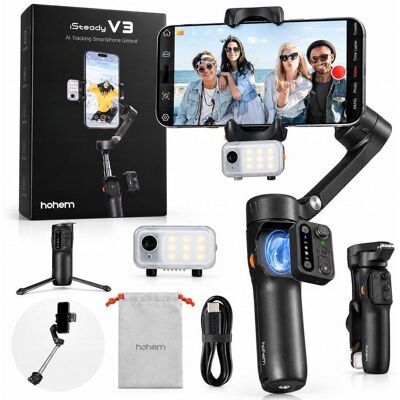 Gimbal Hohem iSteady V3 con Tracker AI Magnético Gimbal Hohem iSteady V3 con Tracker AI Magnético