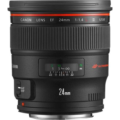 Objetivo Canon 2750B005 24 mm f/1.4 USM Montura EF Negro Objetivo Canon 2750B005 24 mm f/1.4 USM Montura EF Negro