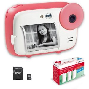 Agfaphoto Agfa Photo Pack Realikids Instant CAM Rosa + SD 32GB + 3 Rollos Extra Papel Térmico ATP3WH Agfaphoto Agfa Photo Pack Realikids Instant CAM Rosa + SD 32GB + 3 Rollos Extra Papel Térmico ATP3WH