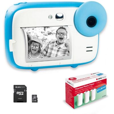 Agfaphoto Agfa Photo Pack Realikids Instant CAM Azul + SD 32GB + 3 Rollos Extra Papel Térmico ATP3WH Agfaphoto Agfa Photo Pack Realikids Instant CAM Azul + SD 32GB + 3 Rollos Extra Papel Térmico ATP3WH