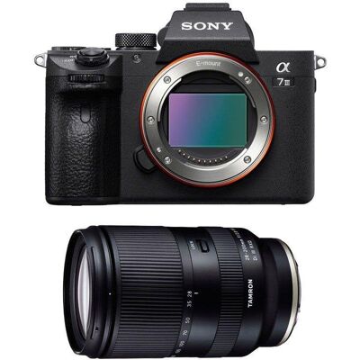Cámara Mirrorless Sony Alpha 7 III 24MP 4K UHD 24.2MP 28-200mm Sensor Full-Frame WiFi Bluetooth Cámara Mirrorless Sony Alpha 7 III 24MP 4K UHD 24.2MP 28-200mm Sensor Full-Frame WiFi Bluetooth