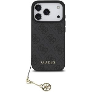 Guess Funda Para Iphone 17 Pro – Carcasa Negra Con Logo 4g Y Charm Dorado, Diseño Elegante Y Ajuste Preciso Guess Funda Para Iphone 17 Pro – Carcasa Negra Con Logo 4g Y Charm Dorado, Diseño Elegante Y Ajuste Preciso