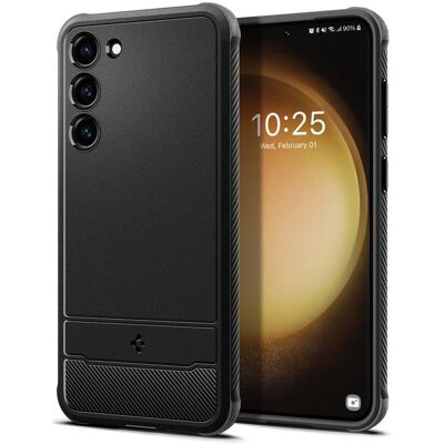 Funda para móvil Spigen Rugged Armor TPU Negra Antigolpes para Galaxy S23 6.1" Funda para móvil Spigen Rugged Armor TPU Negra Antigolpes para Galaxy S23 6.1"