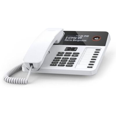 Teléfono analógico Gigaset DESK 600 Blanco con Identificador de Llamadas Teléfono analógico Gigaset DESK 600 Blanco con Identificador de Llamadas