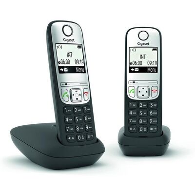 Teléfono Gigaset A690 Duo DECT/Analógico Inalámbrico Altavoz Negro Teléfono Gigaset A690 Duo DECT/Analógico Inalámbrico Altavoz Negro