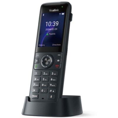 Teléfono IP Yealink AX83H Wi-Fi Negro 2,4" Bluetooth Batería 2000 mAh Teléfono IP Yealink AX83H Wi-Fi Negro 2,4" Bluetooth Batería 2000 mAh