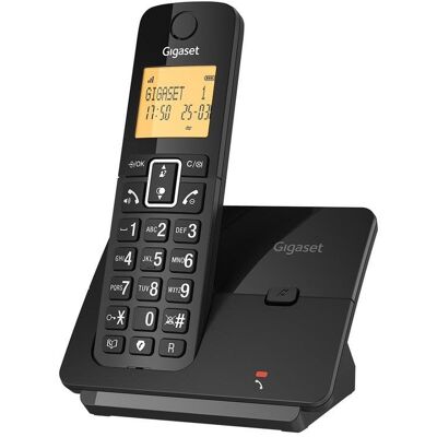 Teléfono inalámbrico Gigaset Essential 300 negro bloqueador de llamadas manos libres Teléfono inalámbrico Gigaset Essential 300 negro bloqueador de llamadas manos libres