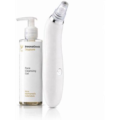 Pack Limpiador Facial Eléctrico InnovaGoods Pore·Off y Gel Rice Joypure 200 ml Pack Limpiador Facial Eléctrico InnovaGoods Pore·Off y Gel Rice Joypure 200 ml
