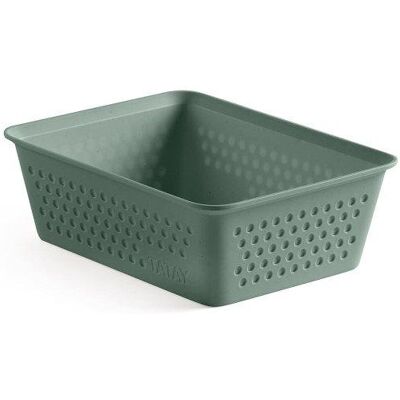 Cesta Organizadora Cajones Tatay Bohol A6 Plástico Reciclado Verde Sage Cesta Organizadora Cajones Tatay Bohol A6 Plástico Reciclado Verde Sage