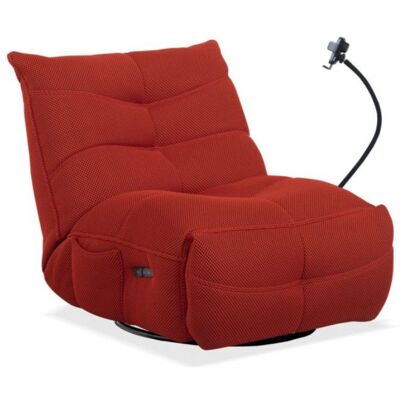 home-heavenly Sillón gamer Dami relax eléctrico giratorio 360º tapizado 3D brazo articulado Rojo home-heavenly Sillón gamer Dami relax eléctrico giratorio 360º tapizado 3D brazo articulado Rojo