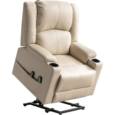 gtplayer Sillón Relax Eléctrico Con Asistencia De Elevación, Sillón Para Tv Con Masaje Y Función Reclinable, Sillón Powerlift Para Personas Mayores - Beige gtplayer Sillón Relax Eléctrico Con Asistencia De Elevación, Sillón Para Tv Con Masaje Y Función Reclinable, Sillón Powerlift Para Personas Mayores - Beige