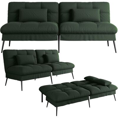 gtplayer Sofá Cama Con Función De Cama, Funda Futón Plegable, Sofá Cama, Sofá Esquinero, Cama Invitados, Sofá 3 Plazas, Con Respaldo Ajustable En Tela - Verde gtplayer Sofá Cama Con Función De Cama, Funda Futón Plegable, Sofá Cama, Sofá Esquinero, Cama Invitados, Sofá 3 Plazas, Con Respaldo Ajustable En Tela - Verde