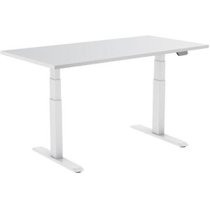 Escritorio ajustable Kimex de pie/sentado - Conectado, Blanco, 120x75cm Escritorio ajustable Kimex de pie/sentado - Conectado, Blanco, 120x75cm