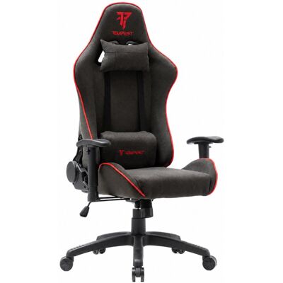 Tempest Vanquish Silla Gaming Negra/Roja Tela Transpirable Tempest Vanquish Silla Gaming Negra/Roja Tela Transpirable