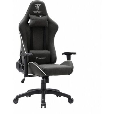 Tempest Vanquish Silla Gaming Negra/Blanca Tela Transpirable Tempest Vanquish Silla Gaming Negra/Blanca Tela Transpirable