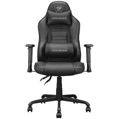 Silla Gaming COUGAR Fusion S Soporte Lumbar 3D, Reposabrazos 2D, 120kg, Negro Silla Gaming COUGAR Fusion S Soporte Lumbar 3D, Reposabrazos 2D, 120kg, Negro