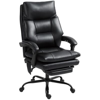 Homcom Silla De Escritorio Con Soporte Lumbar Inflable Respaldo Reclinable Negro Homcom Silla De Escritorio Con Soporte Lumbar Inflable Respaldo Reclinable Negro