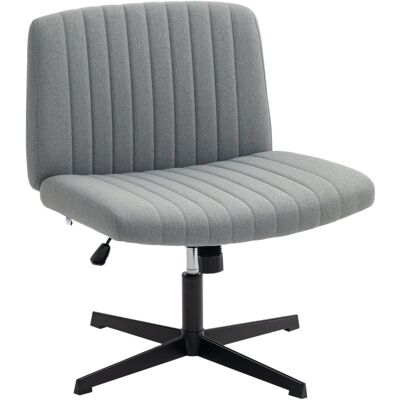Homcom Silla De Oficina Sin Brazos Silla De Escritorio Giratoria Basculante Gris Homcom Silla De Oficina Sin Brazos Silla De Escritorio Giratoria Basculante Gris