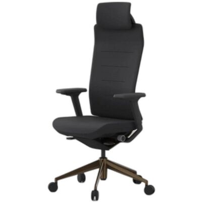 Silla de oficina ergonómica Actiu Tnk Flex Soul Metal Negra con Brazos 3D y Cabecero Silla de oficina ergonómica Actiu Tnk Flex Soul Metal Negra con Brazos 3D y Cabecero