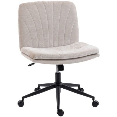 Homcom Silla De Oficina Piernas Cruzadas Con Asiento Ancho Y Ruedas Beige Homcom Silla De Oficina Piernas Cruzadas Con Asiento Ancho Y Ruedas Beige
