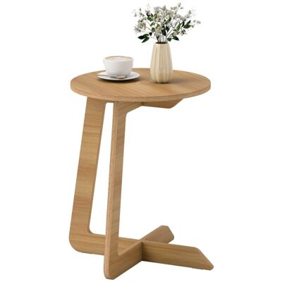 Homcom Mesa Auxiliar En Forma De C Montaje Rápido Para Espacios Pequeños Natural Homcom Mesa Auxiliar En Forma De C Montaje Rápido Para Espacios Pequeños Natural